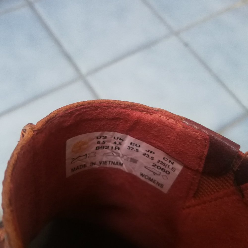 Timberland Earthkeeper Leather Wedges Antifatigue Size 6.5 - Picture 6 of 7